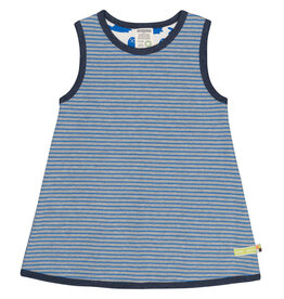 Loud+Proud Kleed gestreept, grey/cobalt (3-16j)
