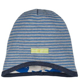 Loud+Proud Gestreepte muts, grey (3-16j)