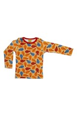 DUNS Sweden Duns Sweden - Velour Top LS Leaf, Sahara Sun (3-16j)