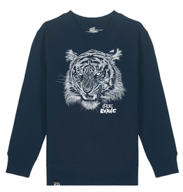 Lion of Leisure Sweater Tiger, Navy (3-16j)