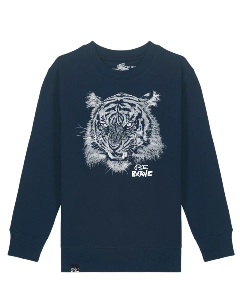 Lion of Leisure Lion of Leisure - Sweater Tiger, Navy (3-16j)