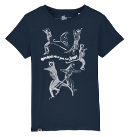 Lion of Leisure T-shirt Lemurs, French navy (3-14j)