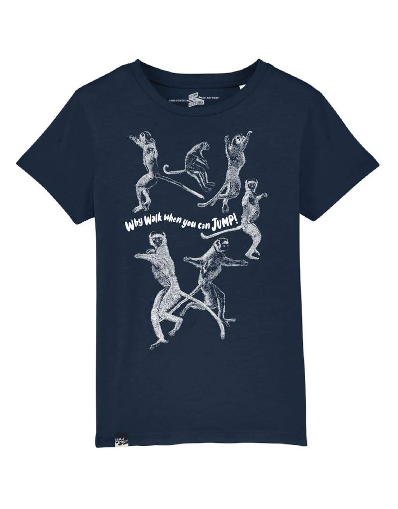 Lion of Leisure Lion of Leisure - T-shirt Lemurs, French navy (3-14j)
