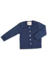 Engel Engel - Baby cardigan, wool/silk, navy-blue (0-2j)