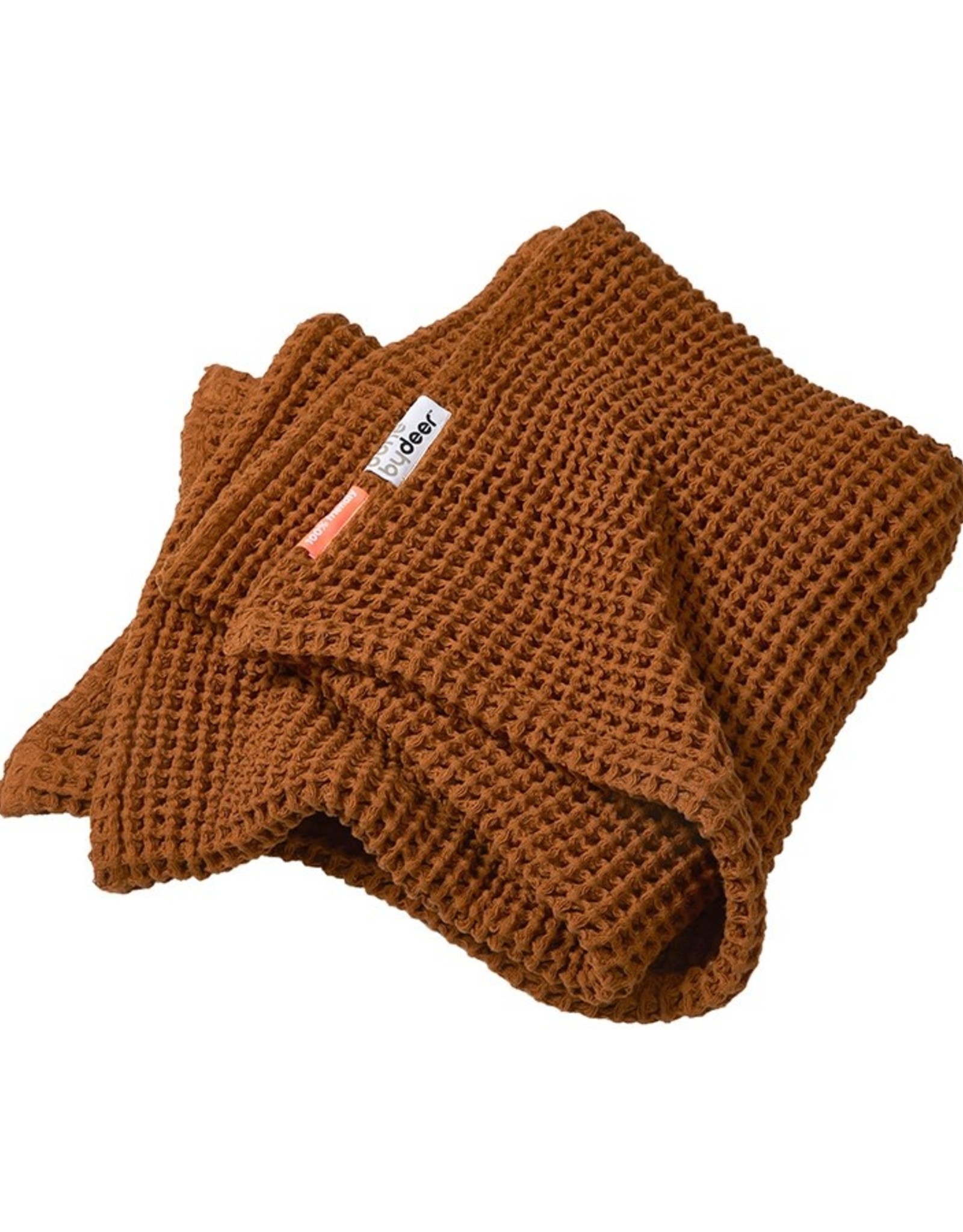 Done by Deer DbyD Waffle Blanket brown