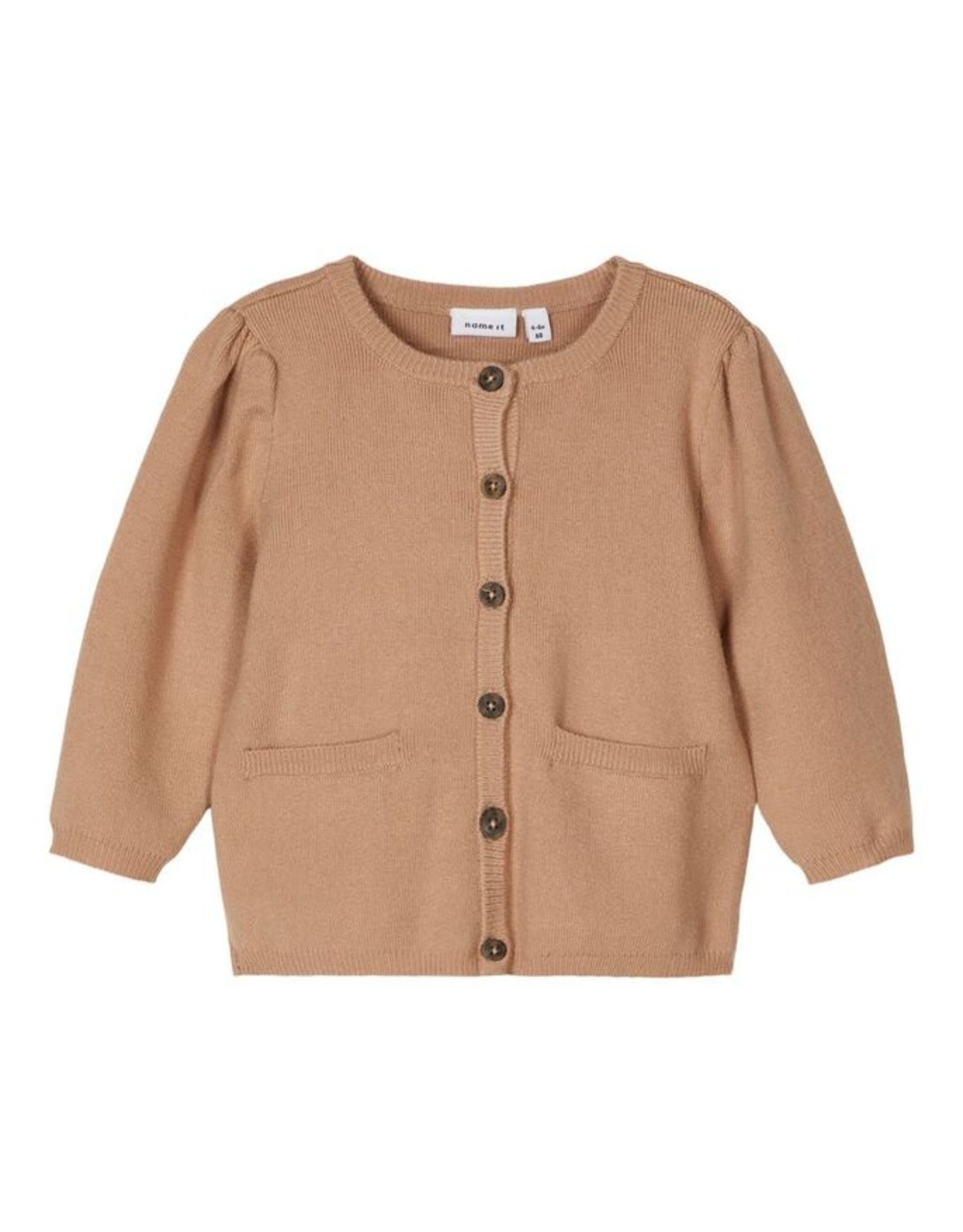 beige knit cardigan