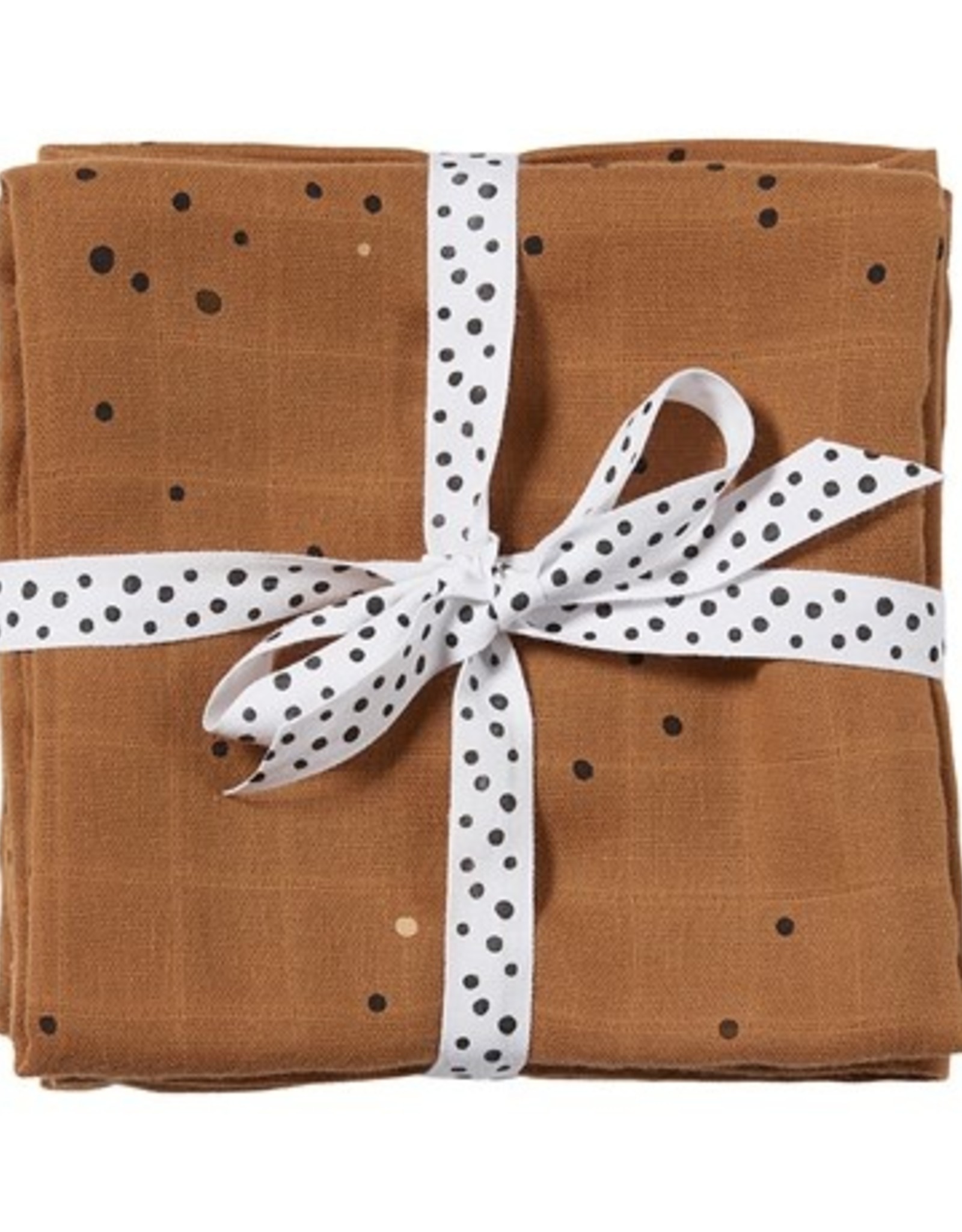 Done by Deer DONE BY DEER SWADDLE 2PACK DOTS - MUSTARD