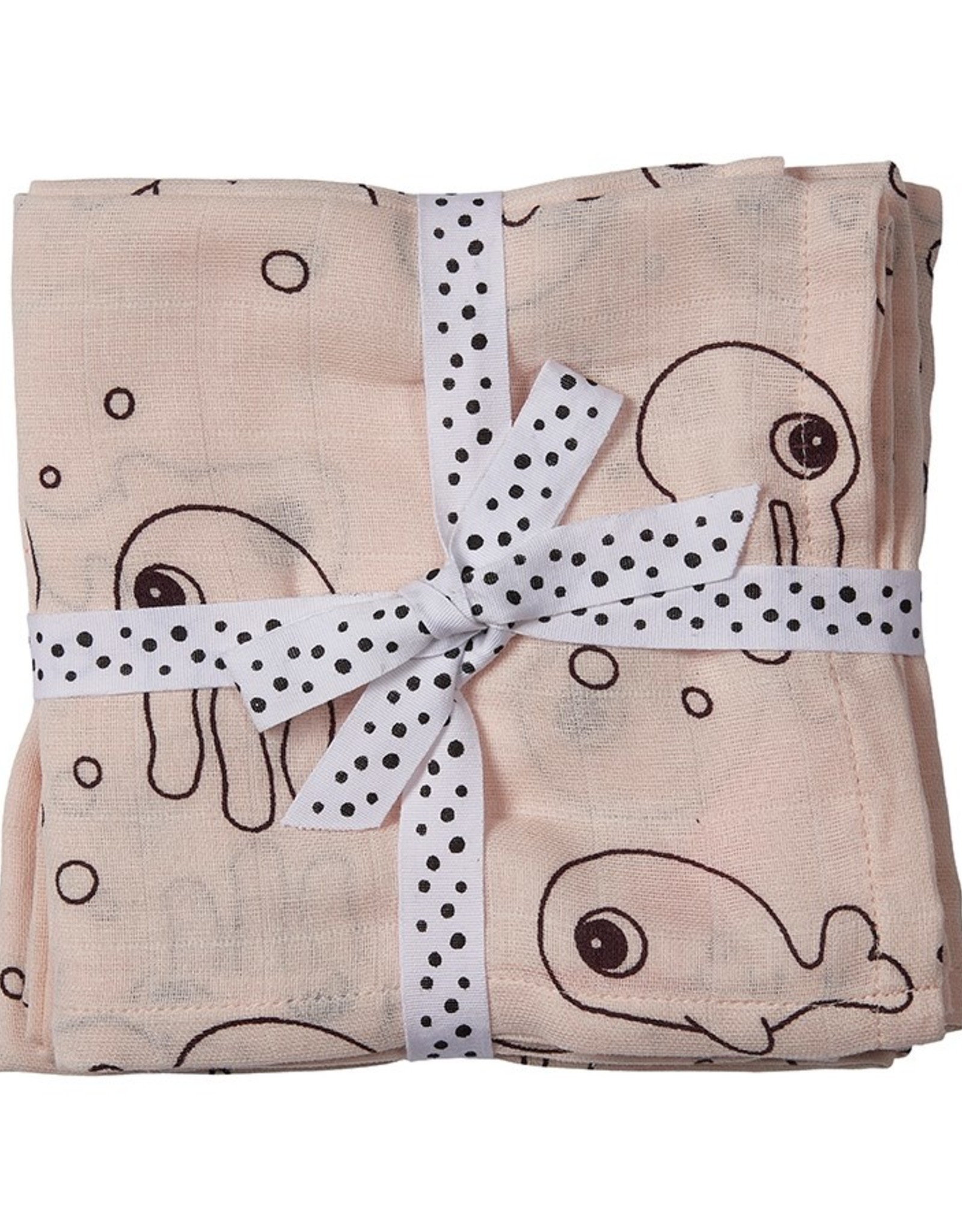 Done by Deer DbyD Swaddle 2 Pack Sea Friends pink