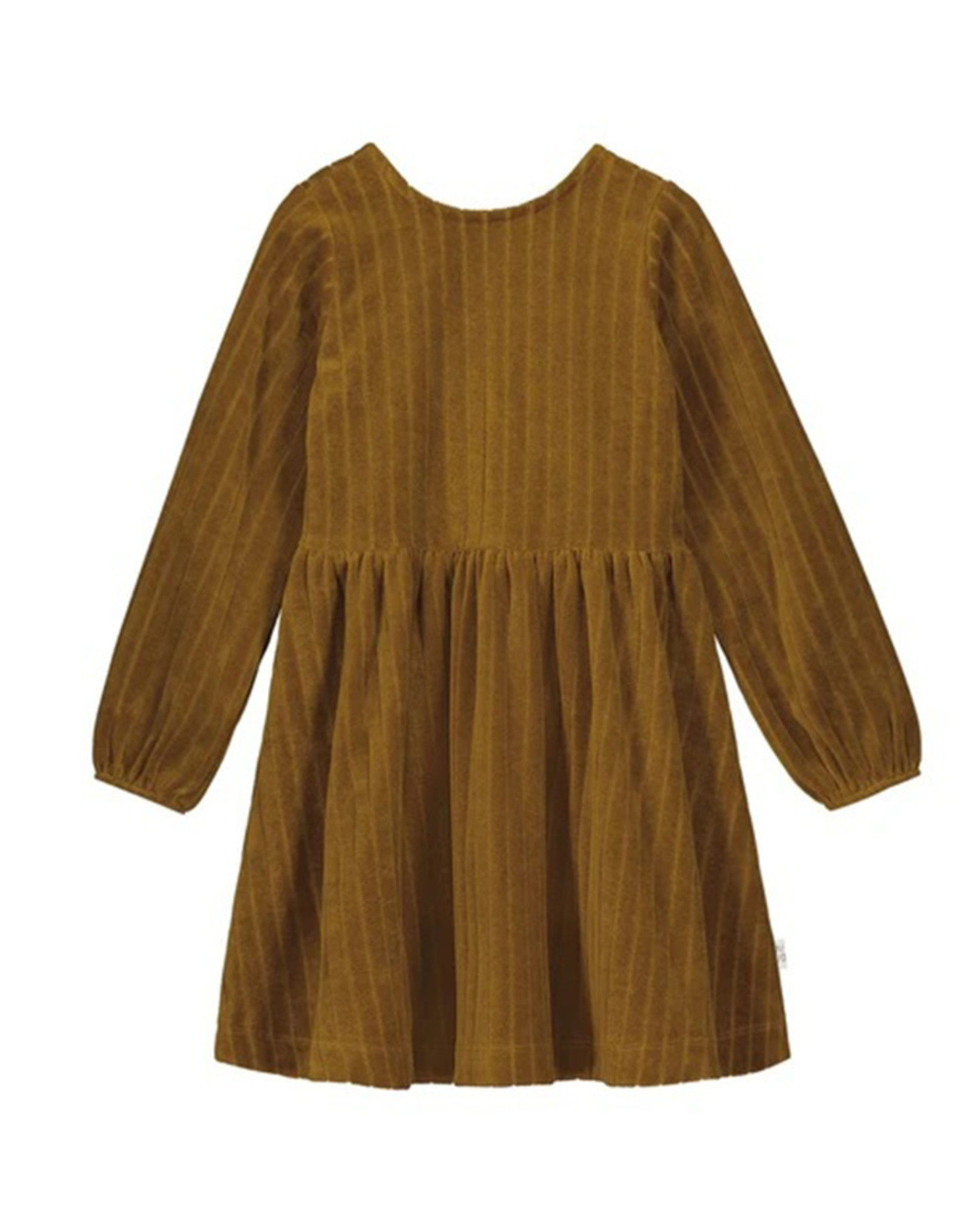 Mai Nio Mai Velour Rib Dress Brown