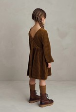 Mai Nio MAINIO VELOUR DRESS - BROWN