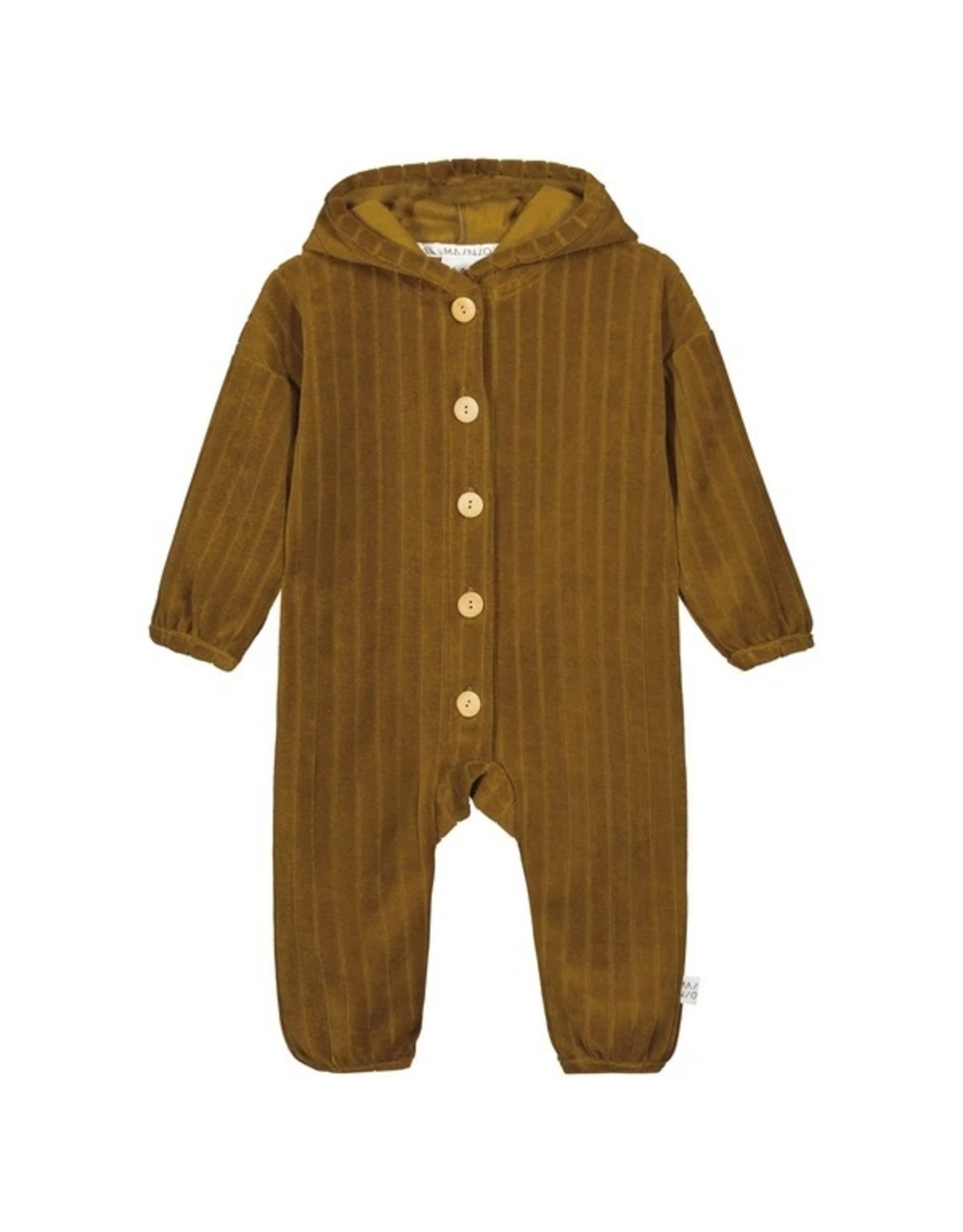 Mai Nio Mai Velour Jumpsuit Brown