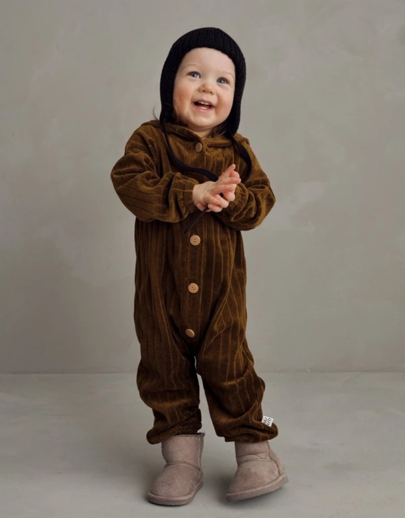 Mai Nio Mai Velour Jumpsuit Brown