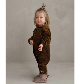 Mai Nio MAINIO VELOUR JUMPSUIT - BROWN