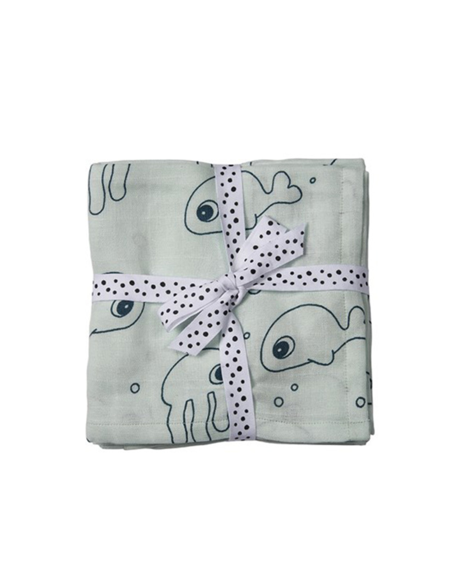 Done by Deer DbyD Burp Cloth 2 pack blue