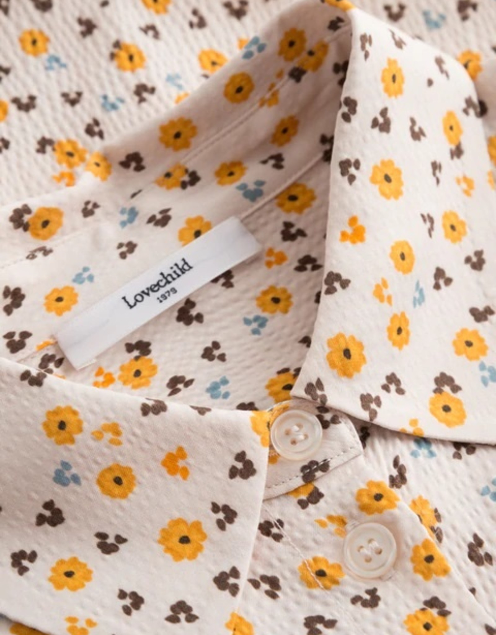 Lovechild LOVECHILD MANDY SHIRT - TANGARINE FLOWERS