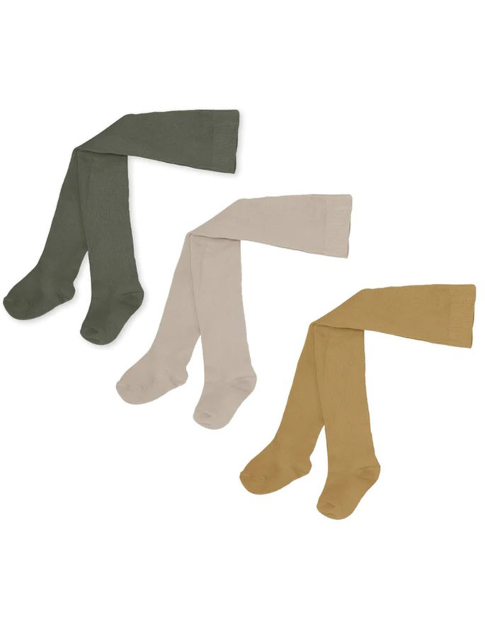 Konges Sløjd KONGES SLØJD 3 PACK TIGHTS - MILK/HONEY/BASIL