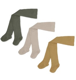 Konges Sløjd KONGES SLØJD 3 PACK TIGHTS - MILK/HONEY/BASIL