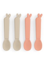 Done by Deer DONE BY DEER KIDDISH SPOON 4PACK - LALEE SAND/CORAL