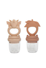 Konges Sløjd KONGES SLØJD FRUIT PACIFIER UNICORN - ROSE/BROWN