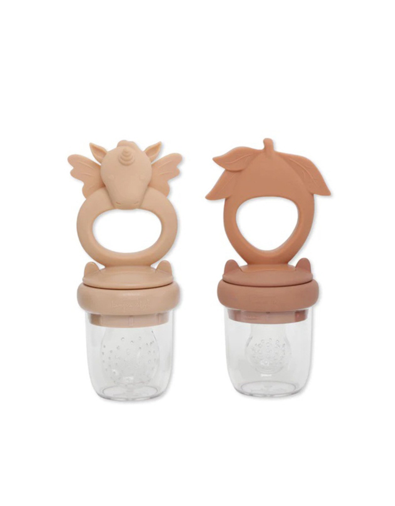 Konges Sløjd KONGES SLØJD FRUIT PACIFIER UNICORN - ROSE/BROWN