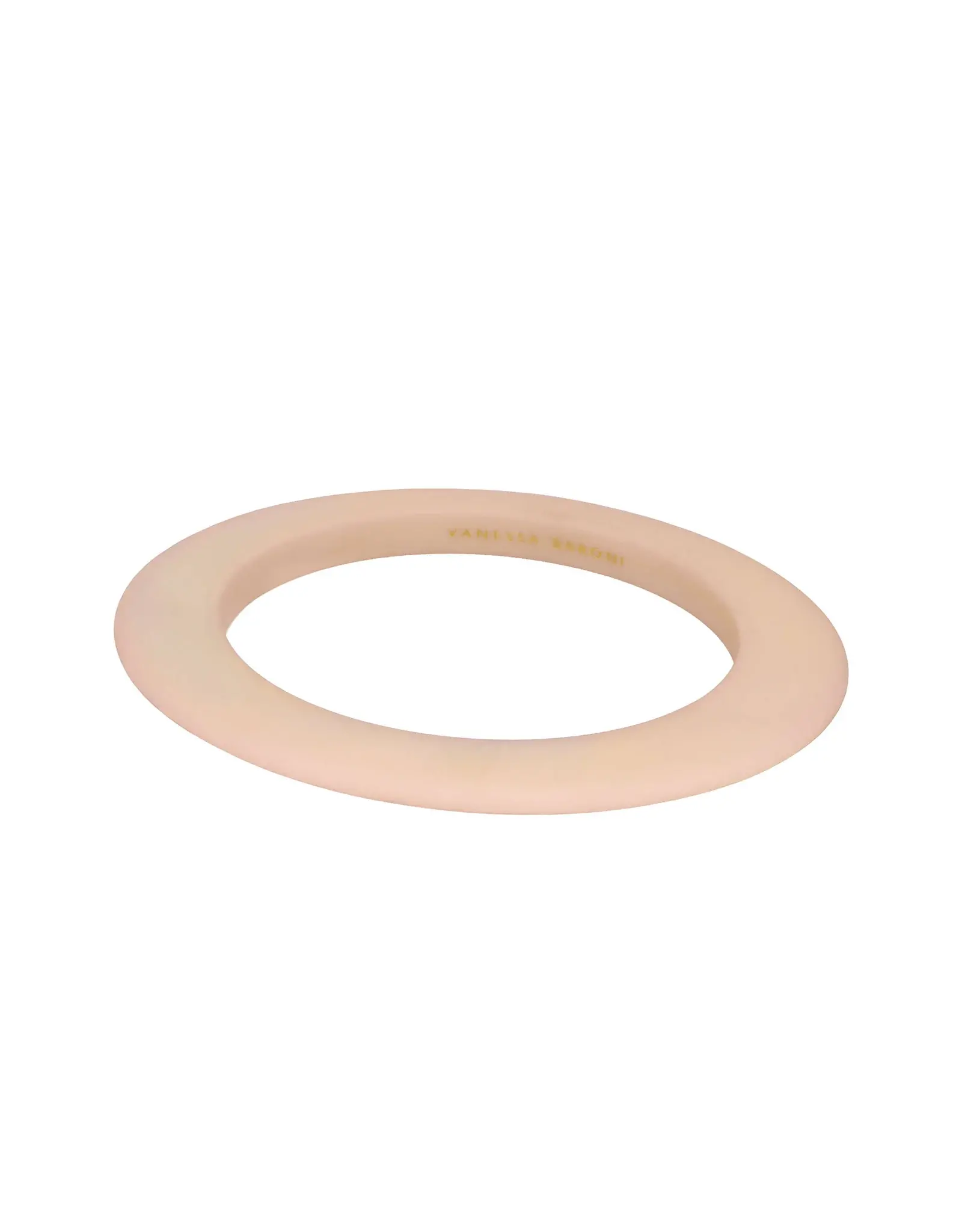 Vanessa Baroni VANESSA BARONI OVAL BANGLE BRACELET - ROSE