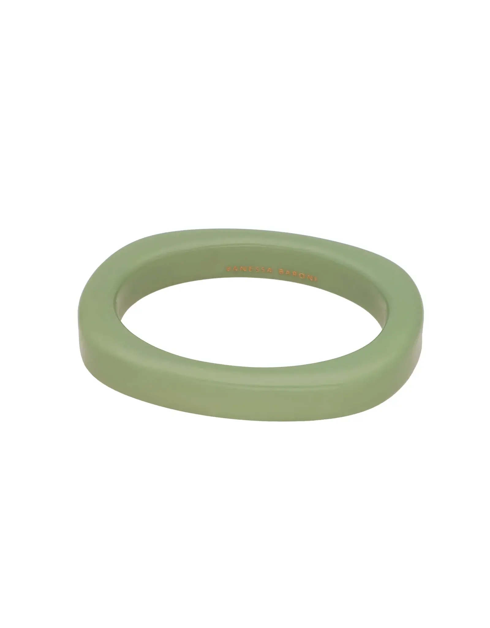 Vanessa Baroni VANESSA BARONI OVAL EDGED BANGLE BRACELET - MINT