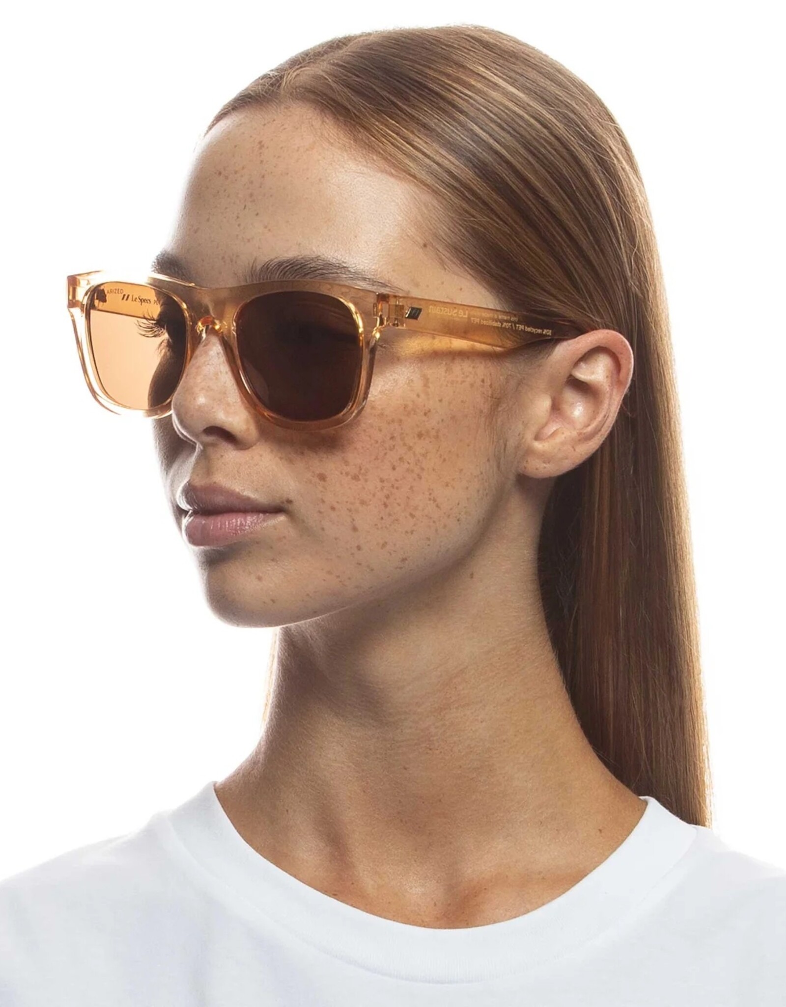 Le Specs LE SPECS PETTY TRASH SUNGLASSES - BLOND POLARIZED