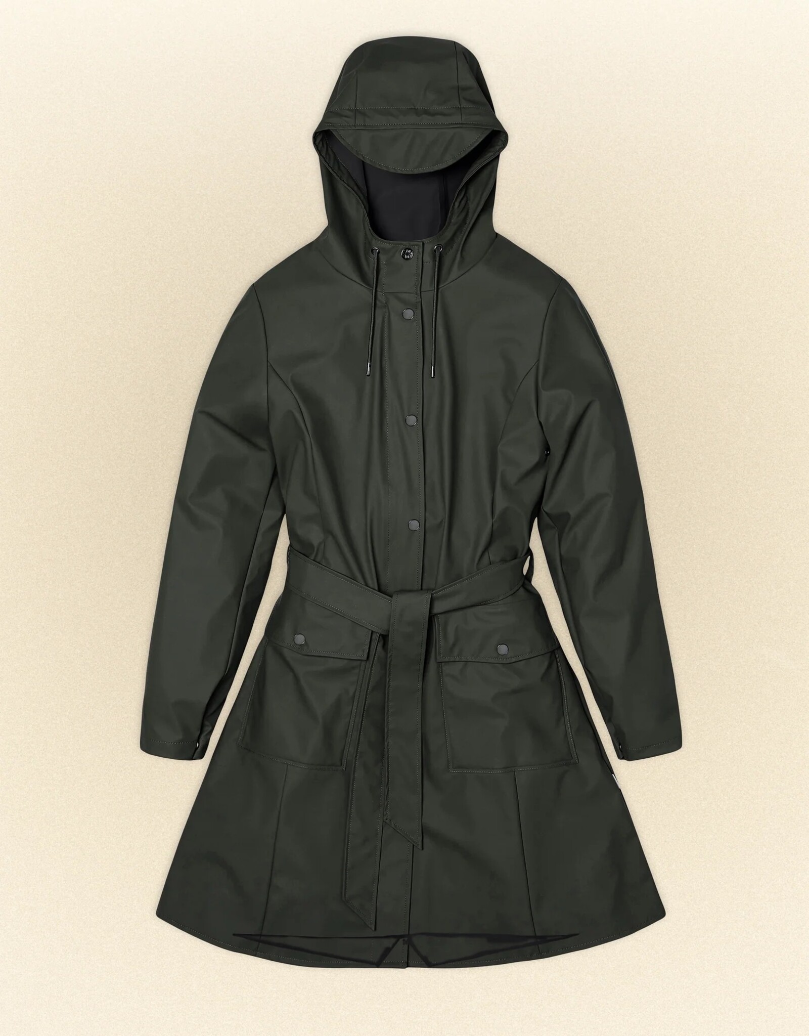 RAINS RAINS CURVE JACKET - GREEN