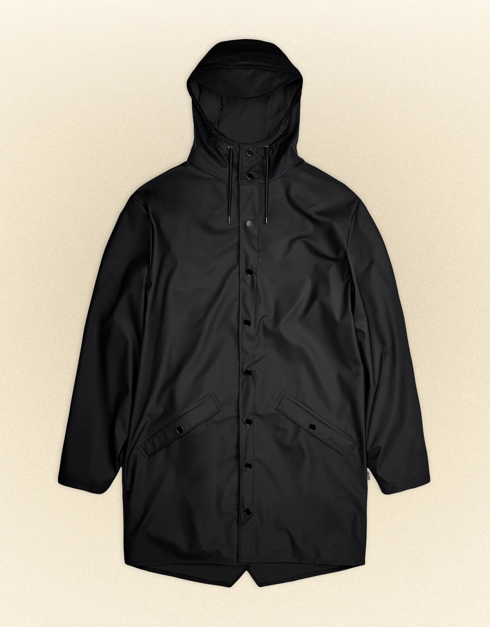 RAINS RAINS LONG JACKET - BLACK