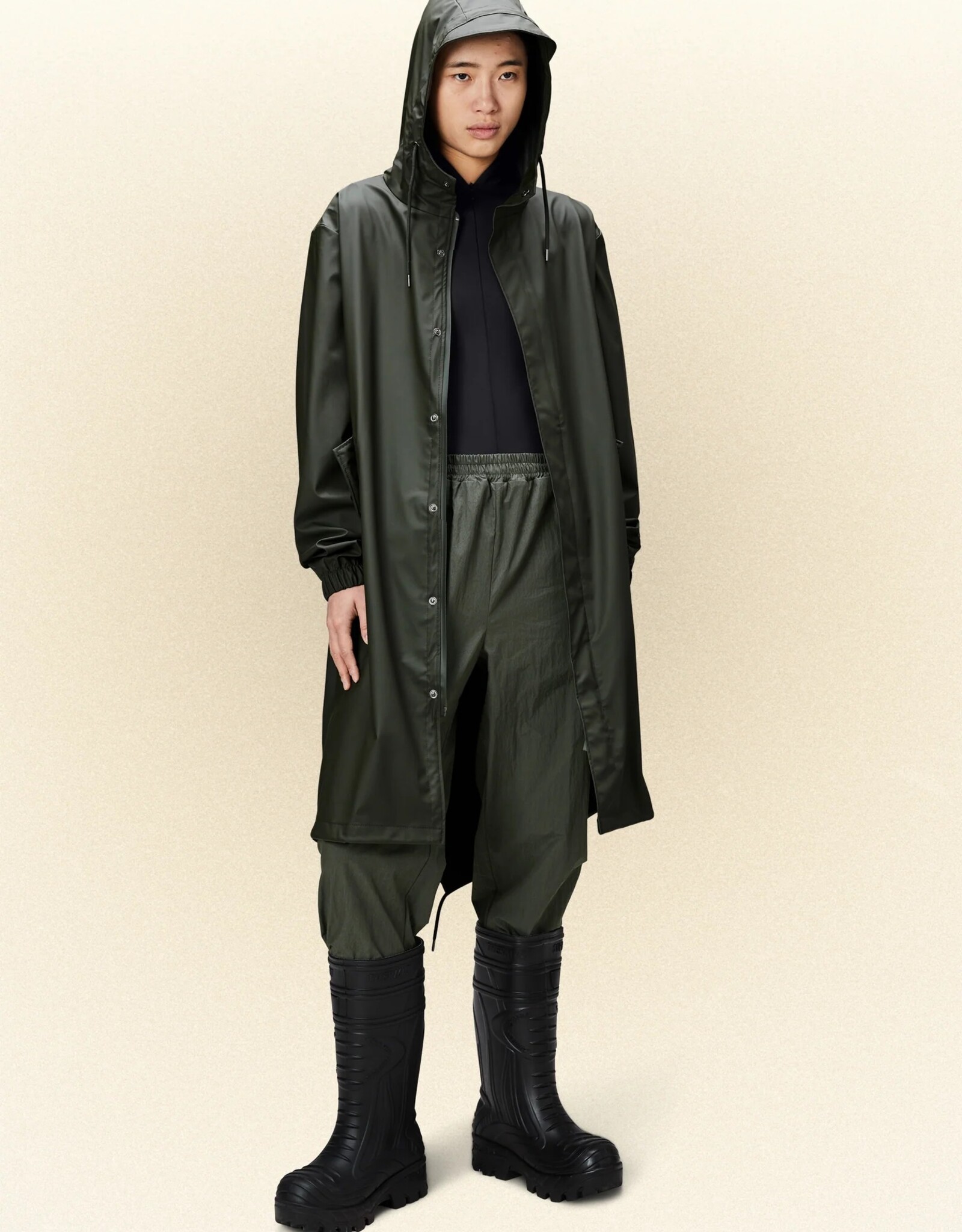 RAINS RAINS FISHTALE PARKA - GREEN