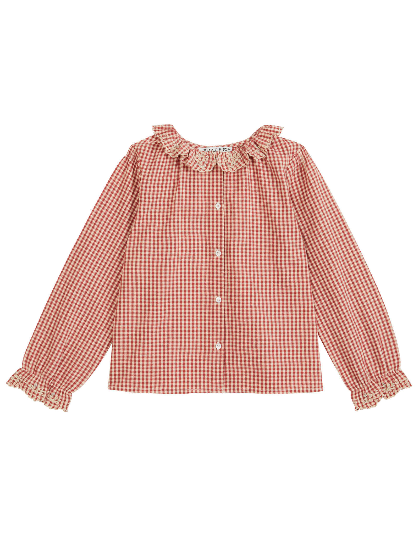 Emile & Ida EMILE & IDA BLOUSE VICHY - FRAMBOISE