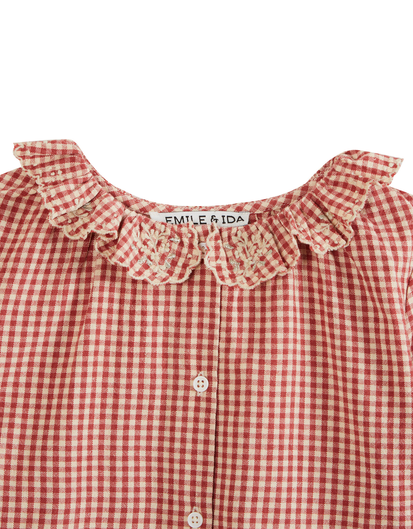 Emile & Ida EMILE & IDA BLOUSE VICHY - FRAMBOISE