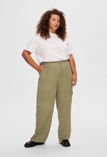 Selected Femme SELECTED FEMME EMBERLY PANTS - DUSTY GREEN