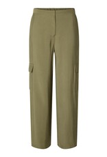 Selected Femme SELECTED FEMME EMBERLY PANTS - DUSTY GREEN