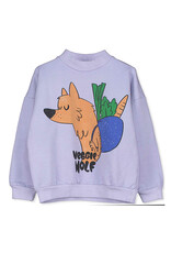 LOTIE KIDS VEGGIE WOLF SWEATSHIRT - MAUVE