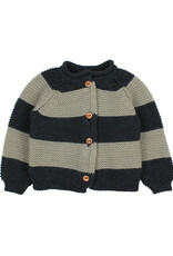 Buho BÚHO BANDS CARDIGAN - DEEP FOREST