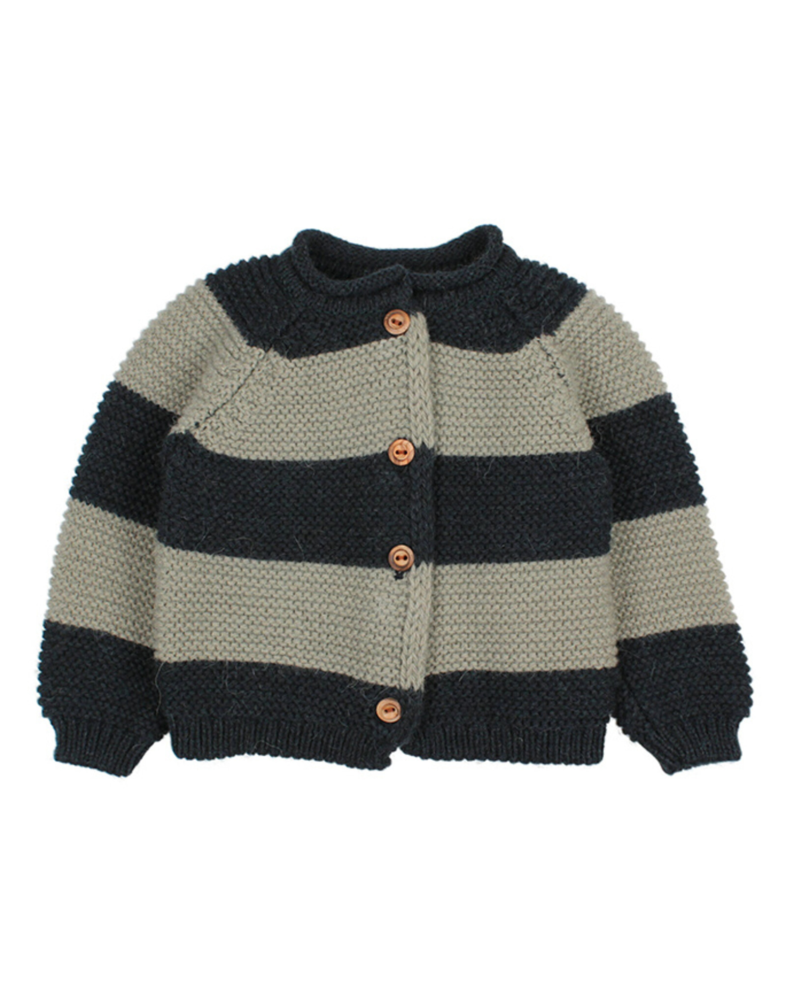 Buho BÚHO BANDS CARDIGAN - DEEP FOREST