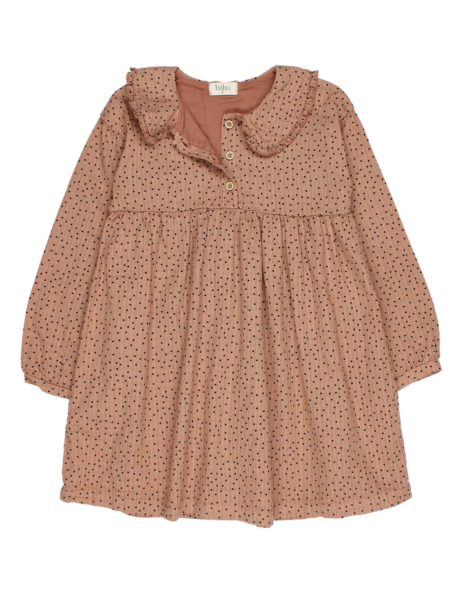 Buho BÚHO DOTS DRESS - COCOA