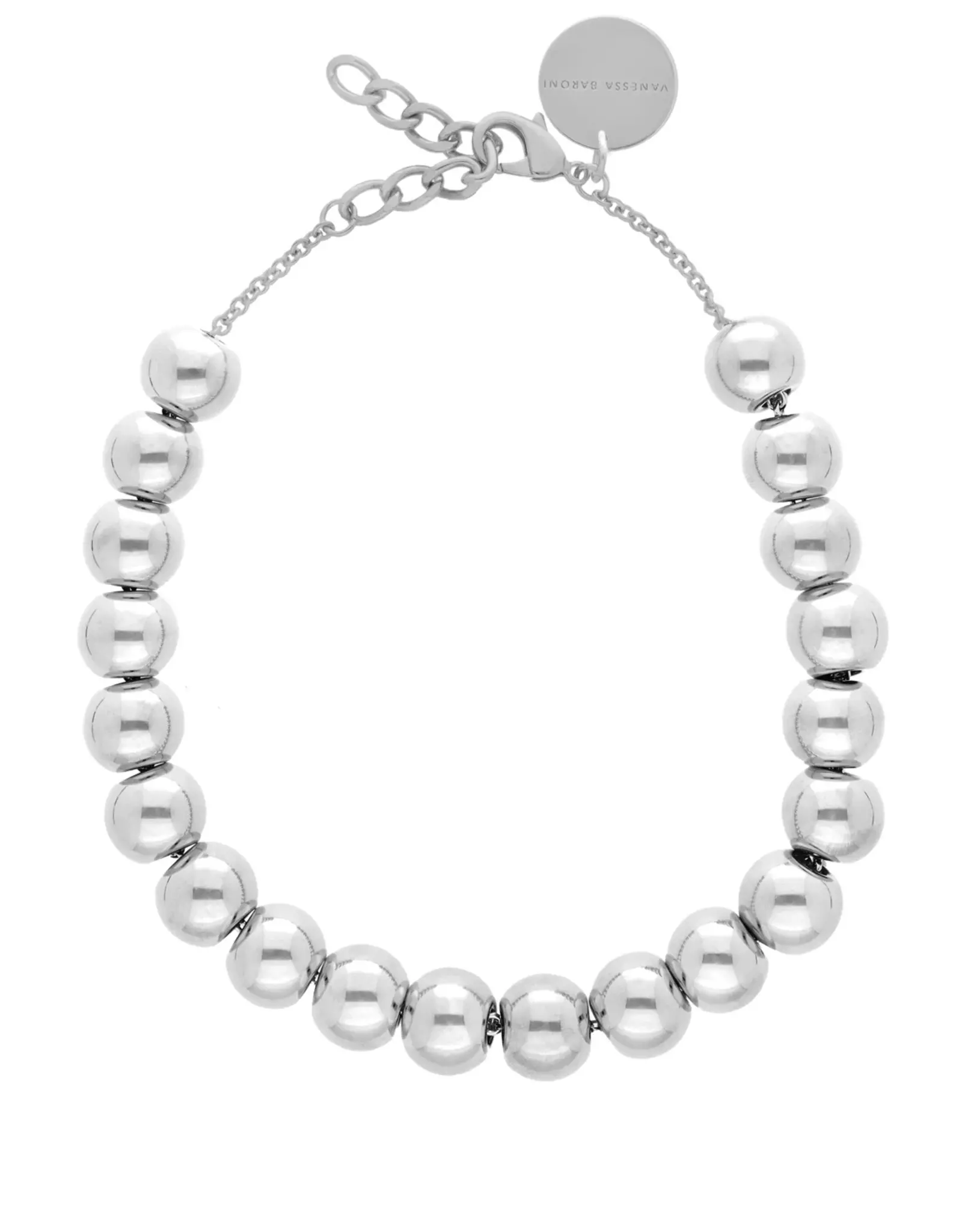 Vanessa Baroni VANESSA BARONI SMALL BEADS NECKLACE - SILVER