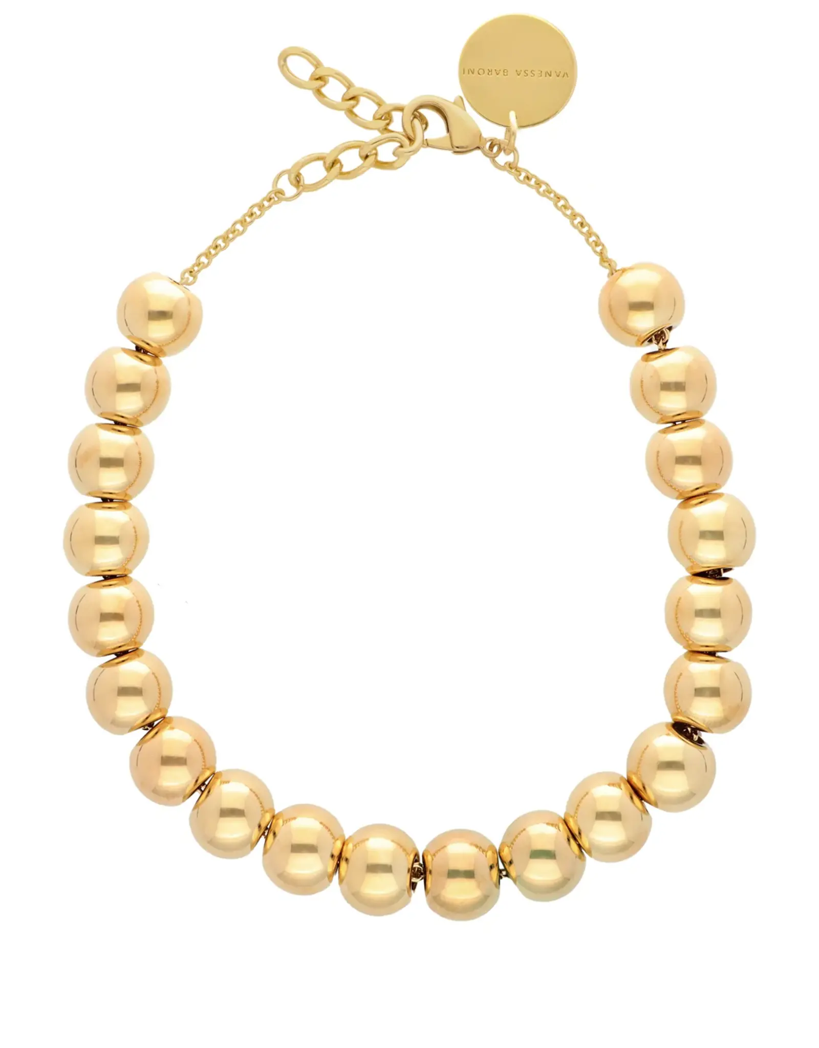 Vanessa Baroni VANESSA BARONI SMALL BEADS NECKLACE - GOLD