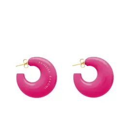 Vanessa Baroni VANESSA BARONI MOON EARRINGS - FUSCHIA