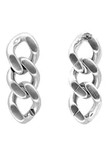 Vanessa Baroni VANESSA BARONI FLAT CHAIN EARRING - SILVER