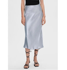 Selected Femme SELECTED FEMME SILVA MIDI SKIRT - SILVER