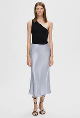 Selected Femme SELECTED FEMME SILVA MIDI SKIRT - SILVER