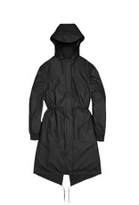 RAINS RAINS STRING PARKA - BLACK