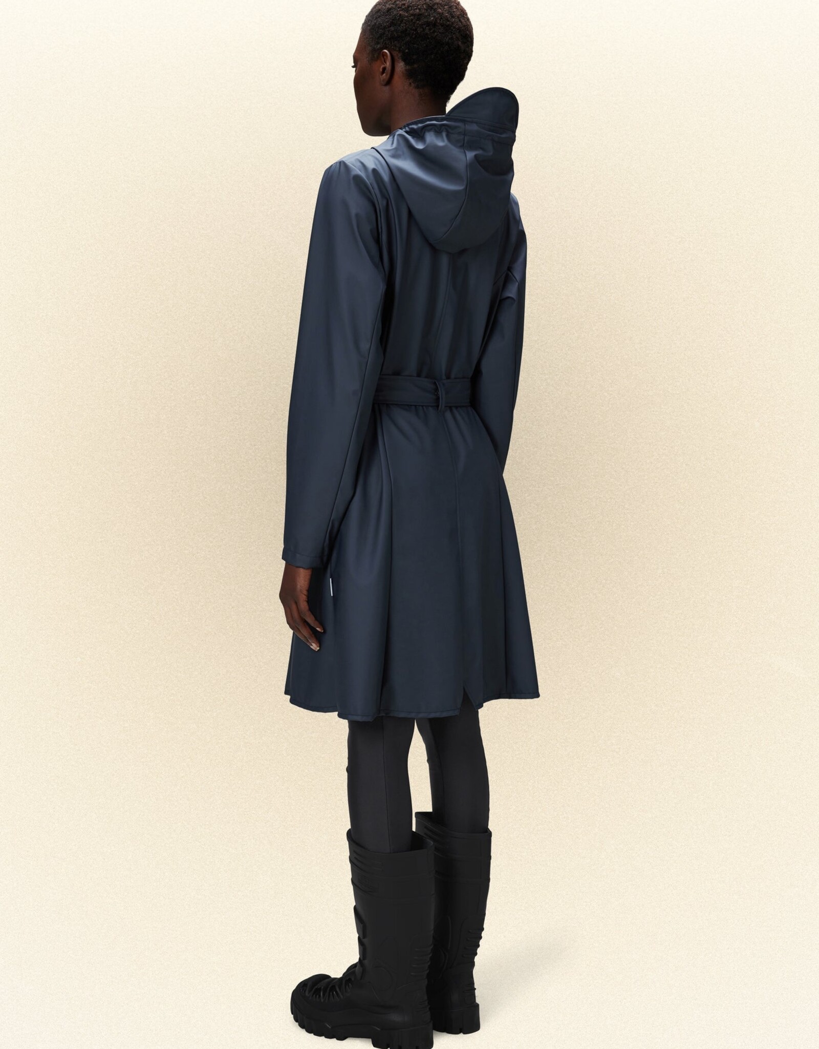 RAINS RAINS CURVE JACKET - NAVY