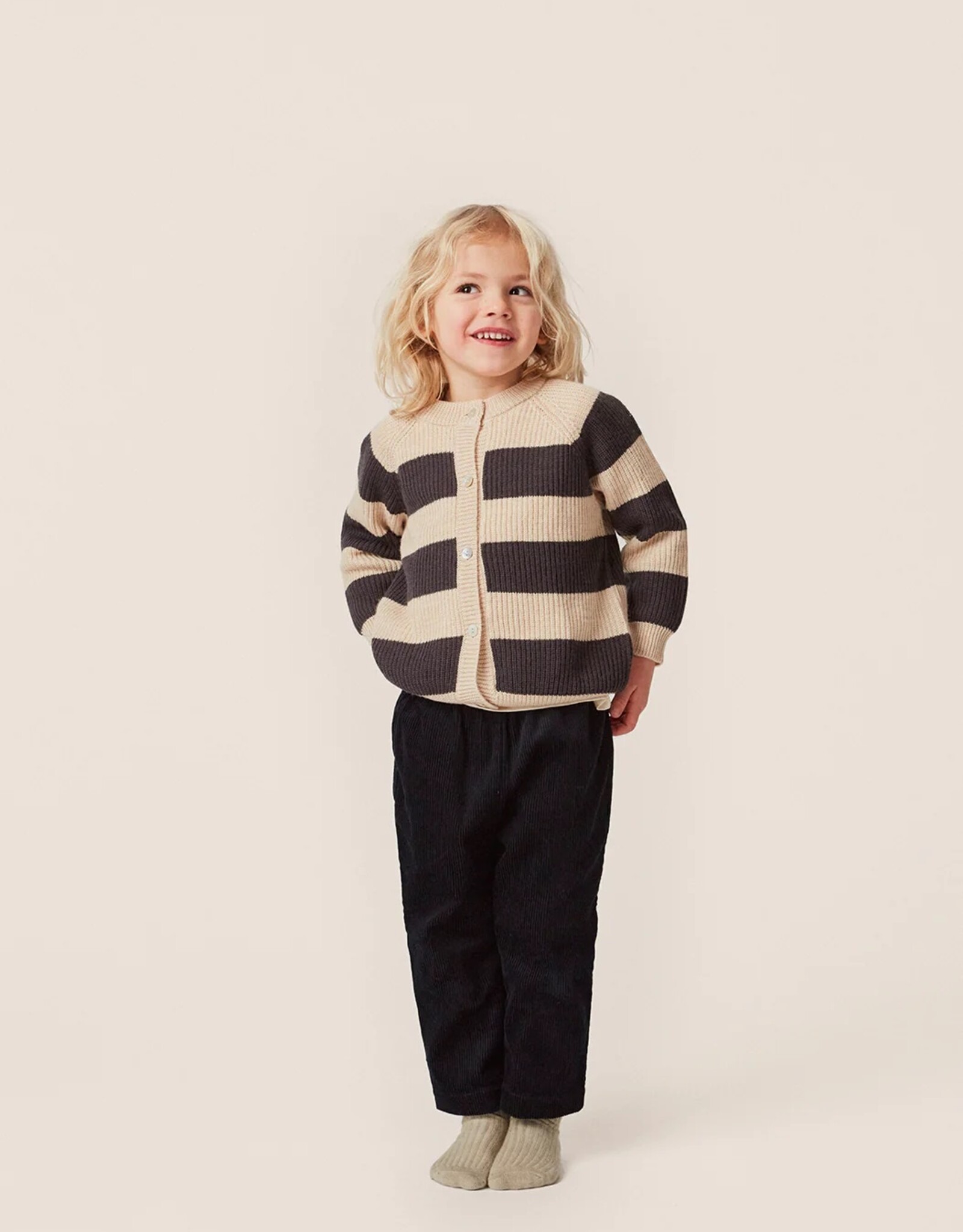 Konges Sløjd KONGES SLØJD VITUM KNIT CARDIGAN - MAGNET STRIPE