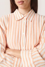 Soaked SOAKED IN LUXURY GISELLE SHIRT - TANGARINE STRIPE