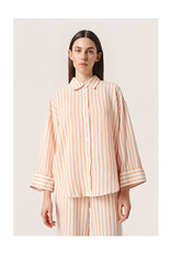 Soaked SOAKED IN LUXURY GISELLE SHIRT - TANGARINE STRIPE