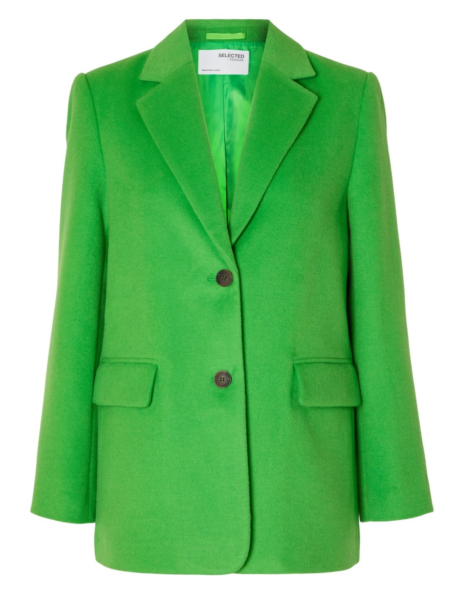 Selected Femme SELECTED FEMME SASJA WOOL BLAZER - CLASSIC GREEN